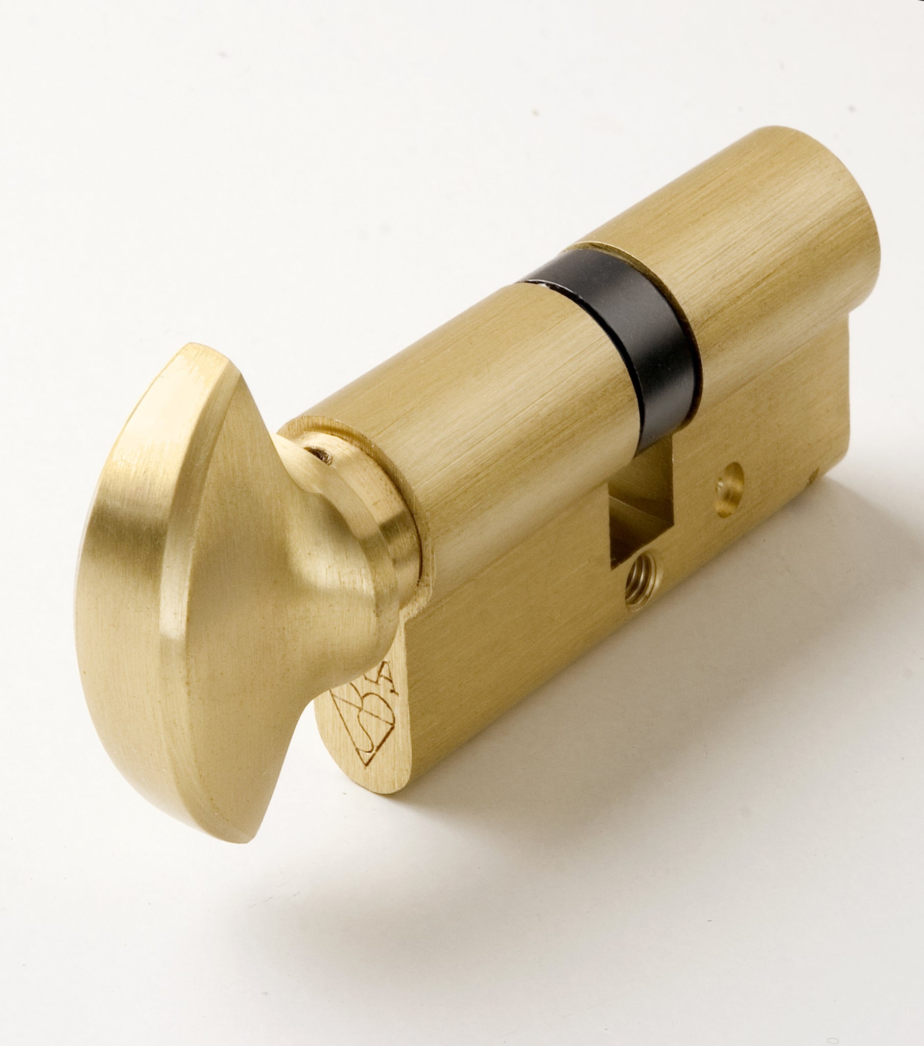 British Standard Kitemarked 6 Pin Euro Profile Thumbturn Door Cylinder Brass