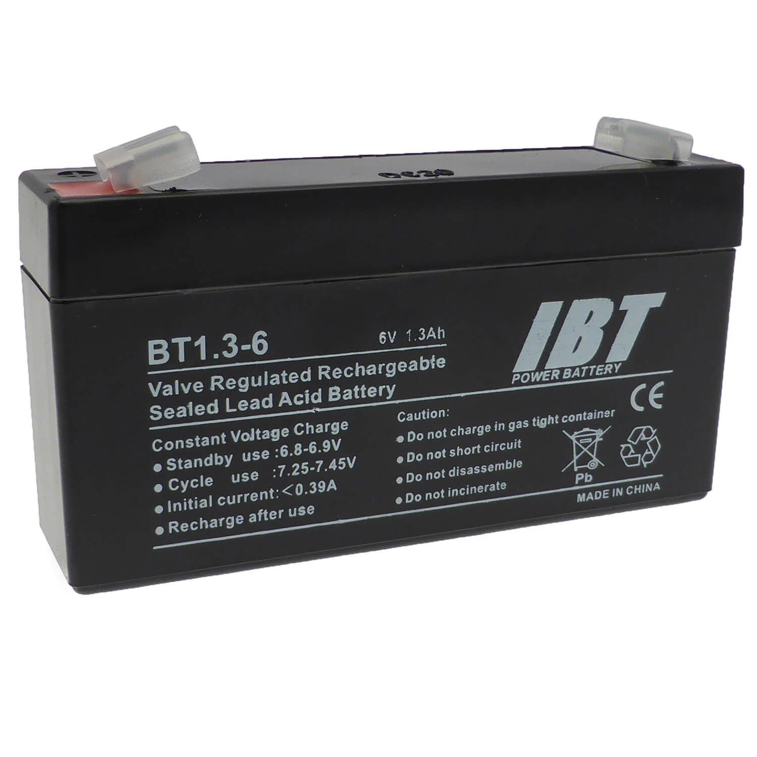 6V 1.2Ah Rechargeable Back-up Battery for Friedland SA, SL & SK Alarms